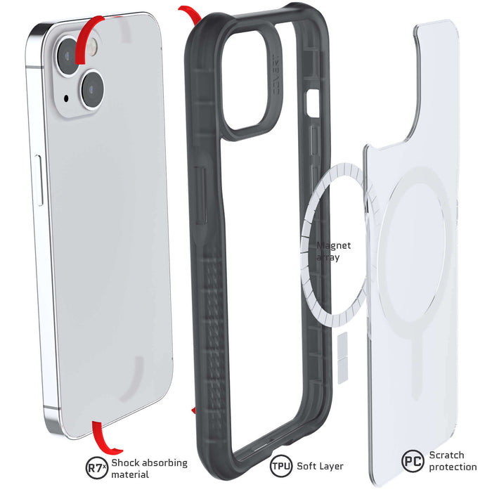 Ghostek - Funda COVERT para iPhone 13 Pro Max transparente con  revestimiento MagSafe y antiamarilleo, delgada y delgada, compatible con  los accesorios Mag Safe, diseñada para Apple iPhone 13 Pro Max de