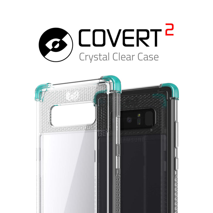 Galaxy Note 8 Clear Teal Case