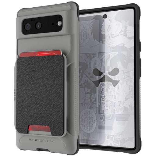 google pixel 6 case wallet  gray