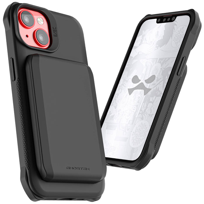 Ghostek iPhone 14 Series MagSafe Wallet Cases with Card Holder — Exec iPhone 14 / Black