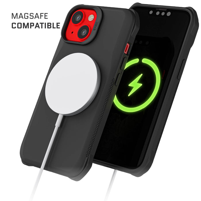 Black iPhone 14 Wallet Case MagSafe Card Holder