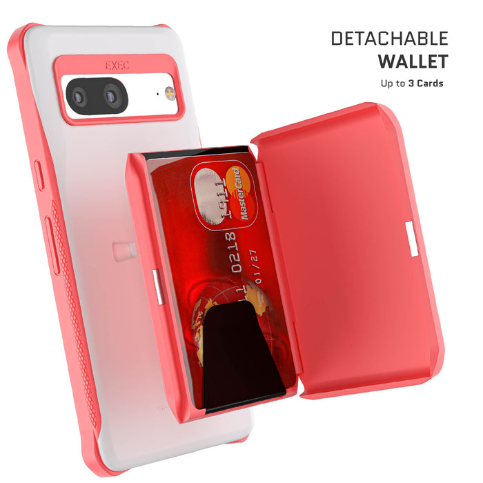 Pink Pixel 7 Wallet Case Card Holder