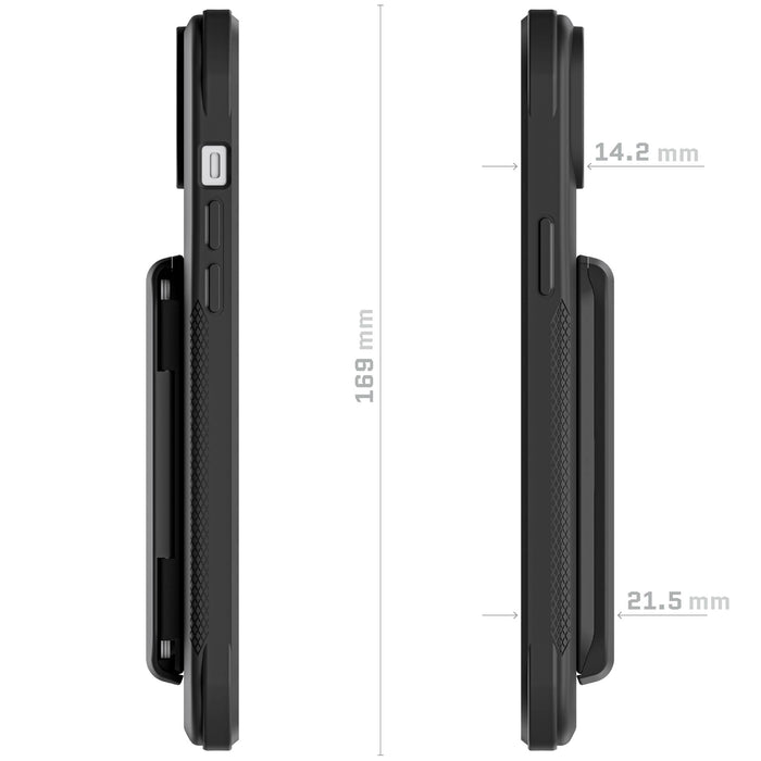 Black iPhone 14+ Wallet Case MagSafe