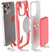 Pink iPhone 14 Pro Max Case Wallet CardHolder MagSafe