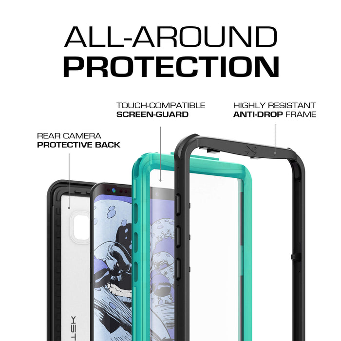 Galaxy S8 Teal Waterproof Case
