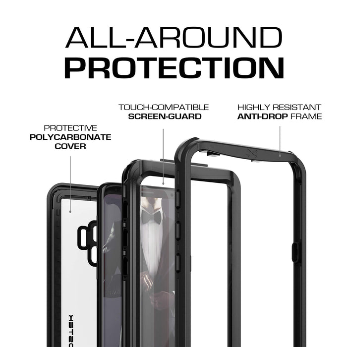 Galaxy S9 Black Waterproof Case