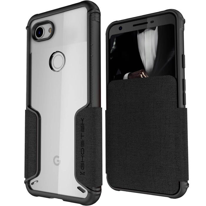 Pixel 3a Black Wallet Phone Case