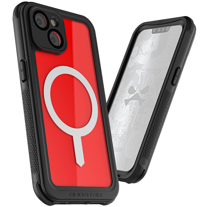 For iPhone 14 Pro Straight Edge Safety Buckle Phone Case Double