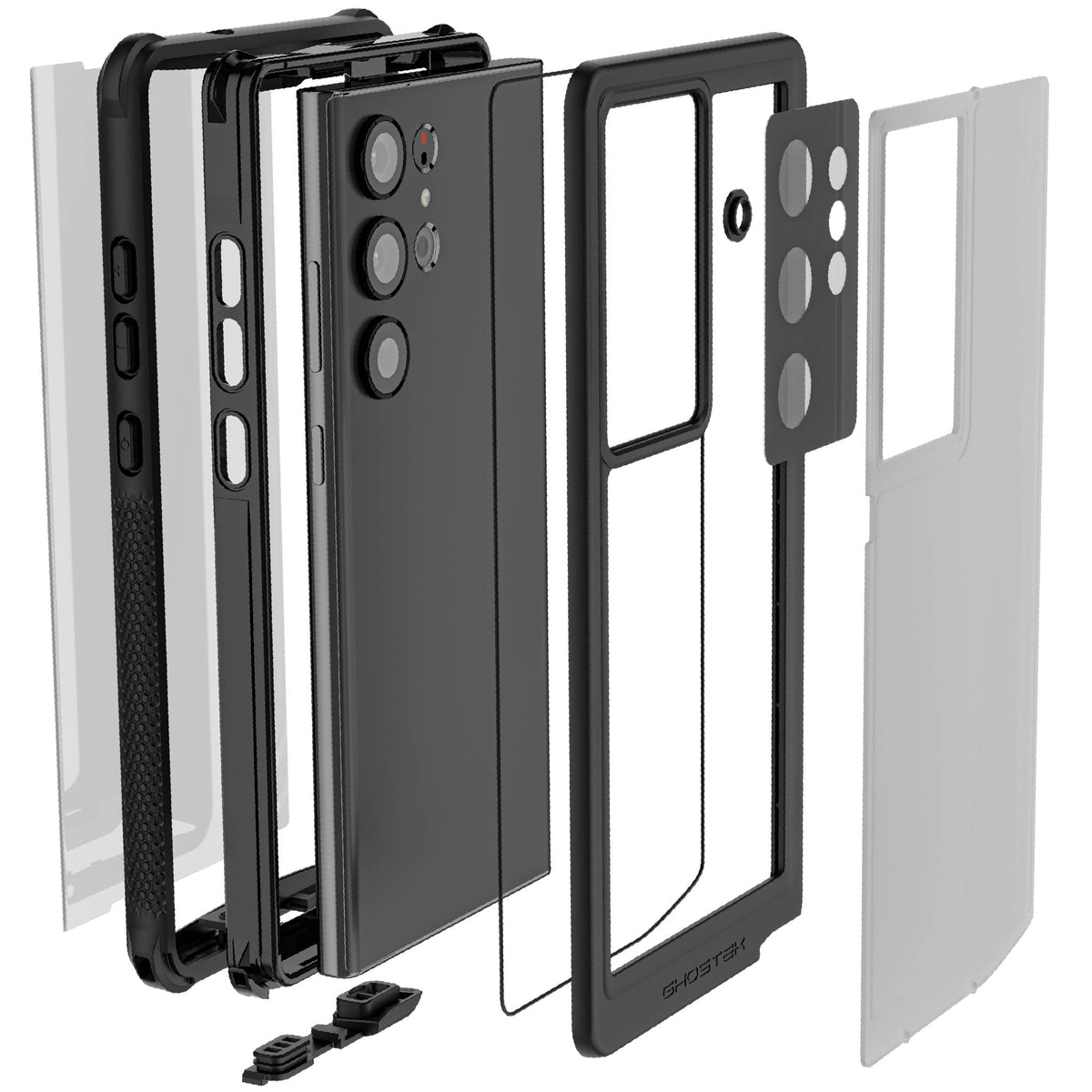 Waterproof Samsung S23 Ultra Case with Holster Belt Clip