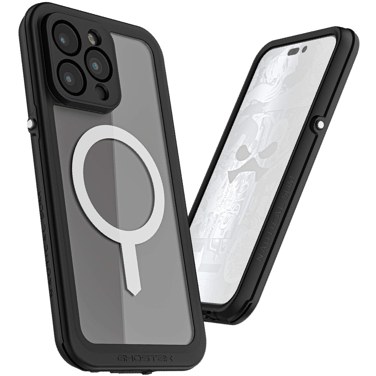 Ghostek Nautical Slim iPhone 14 Pro Max Case Waterproof with Screen Protector, MagSafe Magnet, and Camera Lens Cover Rugged Full