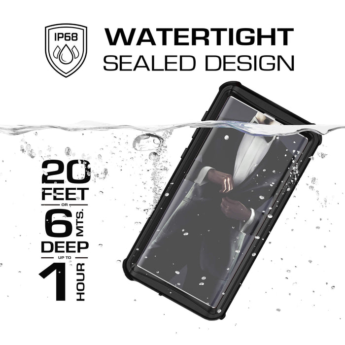 Note 10 Black Waterproof Case