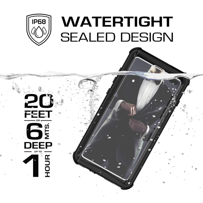 Galaxy S10 Plus Black Waterproof Case