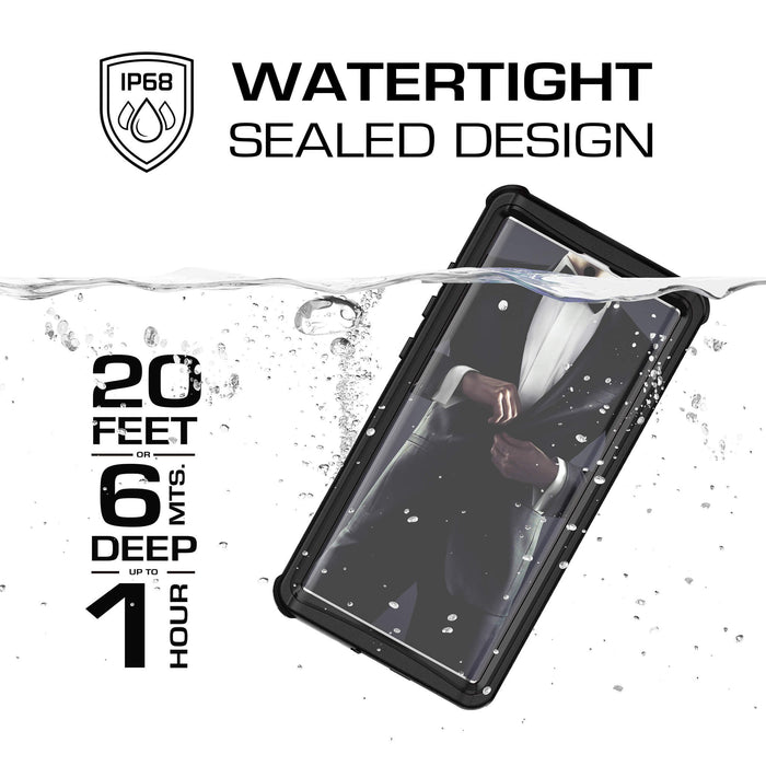Note 10 Plus Black Waterproof Case