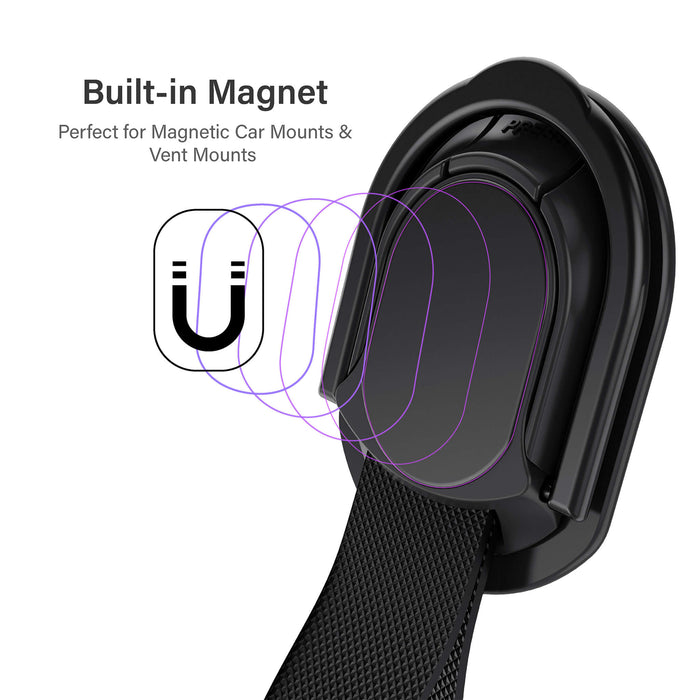 Removable Magnetic Phone Ring Holder Kickstand Mount for Magnet