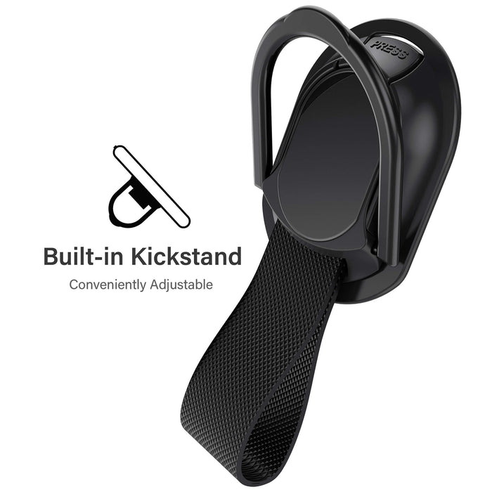 Magnetic Phone Strap Holder for Hand Grip with Ring Kickstand — LOOP