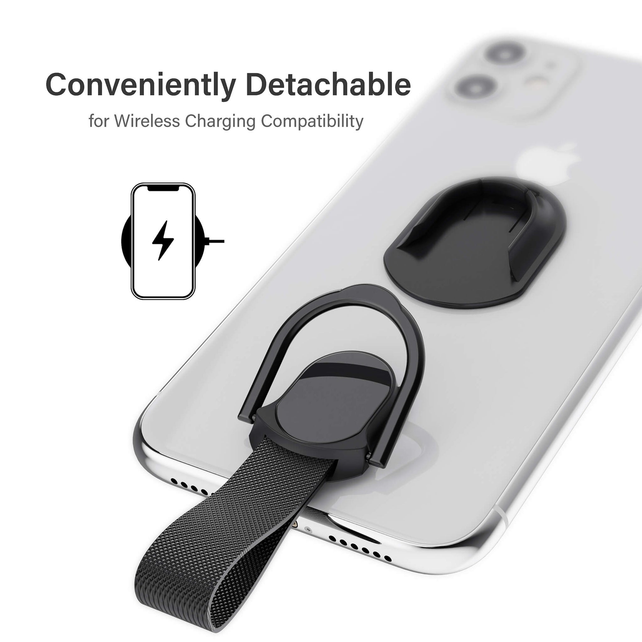 Phone Finger Strap With Built-in Magnet and Stand — GHOSTEK