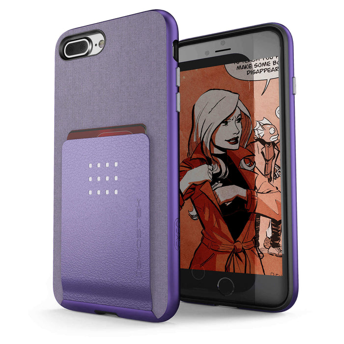 iPhone 8 Plus Purple Wallet Case